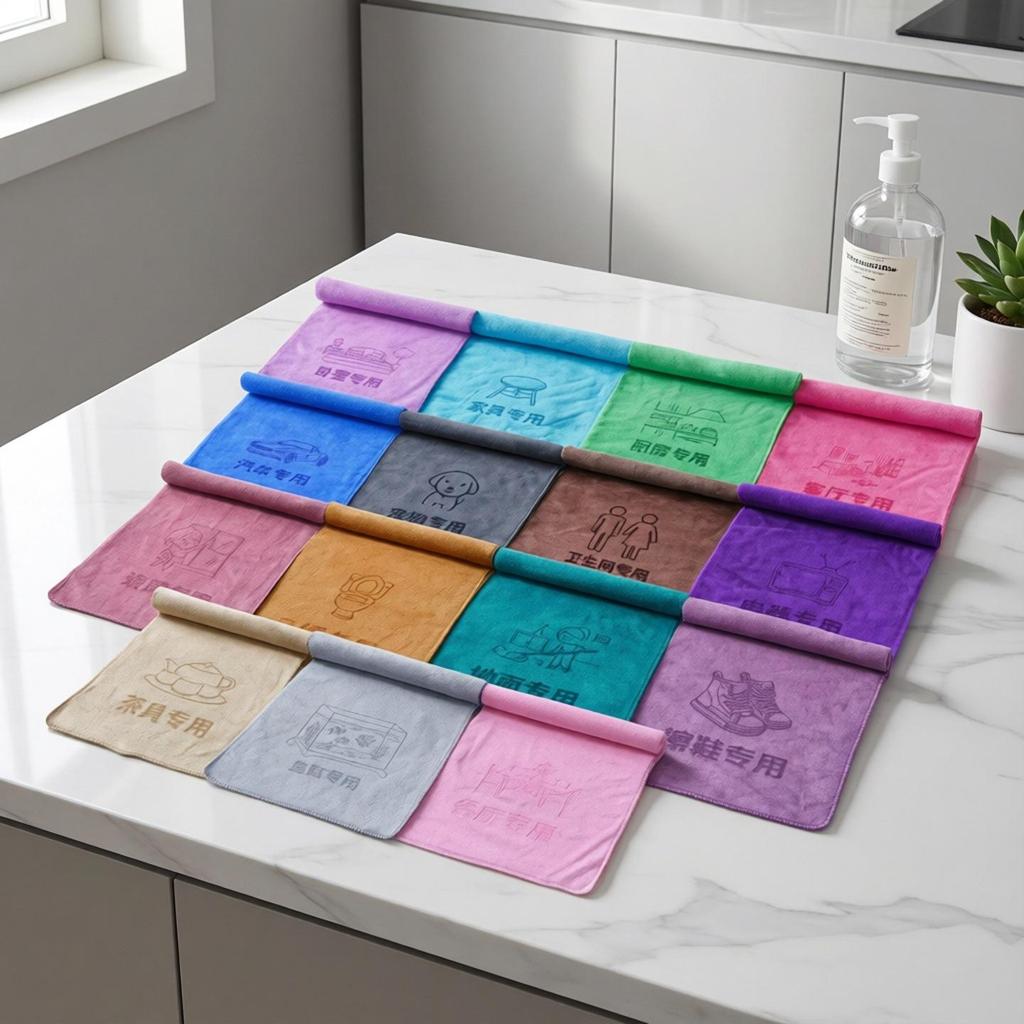 Thick, Absorbent, Lint-Free Towels for Home Zoning, Kitchen Use, Storage, and Cleaning