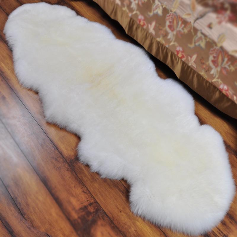 Sheepskin Wool Sofa and Chair Cushion - Irregular Shape for Bedroom, Bay Window, or Floor-to-Ceiling Use