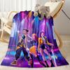 Galactic Fashion Heroes Blanket Durable Comfort Suitable for Office Seaside Bedding All-Season Use Digital Print