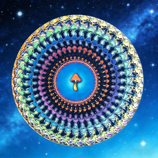 2Pcs Zoetrope Slipmat 12 Optical Illusion Visual Art Meets Turntable Mat Inch Animated Vinyl Culture Non-Slip