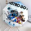 1 PC Automatic Folding Umbrella - ASTRO BOT Pattern, Portable & Foldable Design with 8 Ribs, Christmas Birthday Gifts