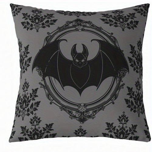 Home Decor Gothic Bat Pattern Decorative Pillow Covers Pattern Cushion Cover Suitable for Sofa Bedroom Car Pillow Cover