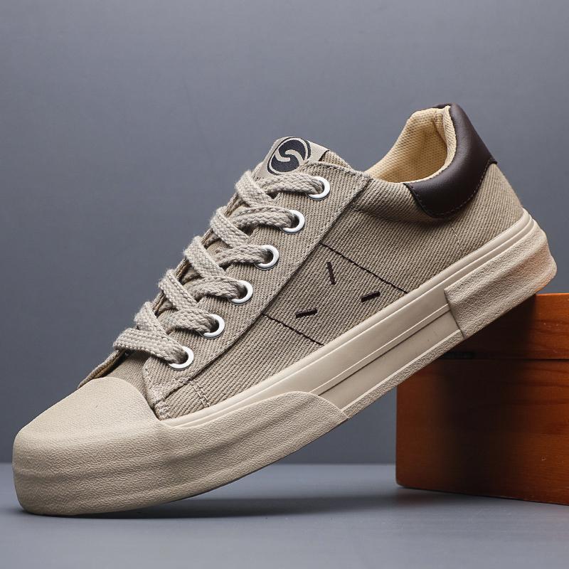 Fashion Men Casual Shoes Classic Vulcanized Sneakers Men's Canvas Shoes Couple Casual Shoes Low Top Flats Shoes Retro Shoes SS25851