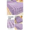Solid Color Rabbit Like Plush Bed Sheet, 30cm Deep Pocket Design,Fully Wrapped Anti Slip Mattress Protective Cover,Thick and Warm In Autumn and Winter