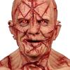 Face Cover Horrible Latex Halloween Fright Mouthless Alien Face Cover Headgear Cosplay Prop for Party