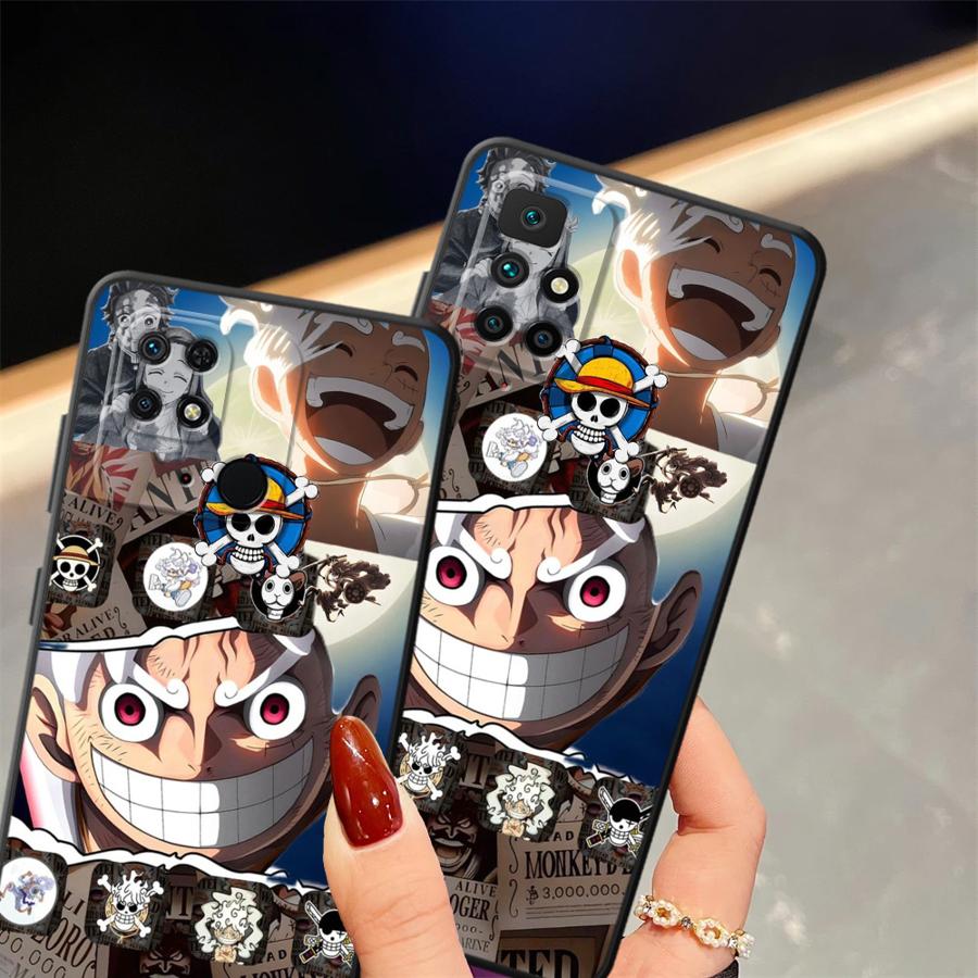 One Piece Sit In Roroonoa Zoro Case for Xiaomi Redmi 9 12C A3 14C K40 K80 Pro A5 13C A1 A2 Plus 10 A4 Black Soft Phone Cover
