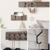 Black Metal Coat Hook Wall Mounted Dual Hanging Utility Accessories Kitchen Door Cabinet Bathroom Screw Installation Hooks