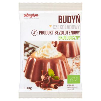 Chocolate-flavored Pudding, Gluten-free, Organic, 40 G - AMYLON