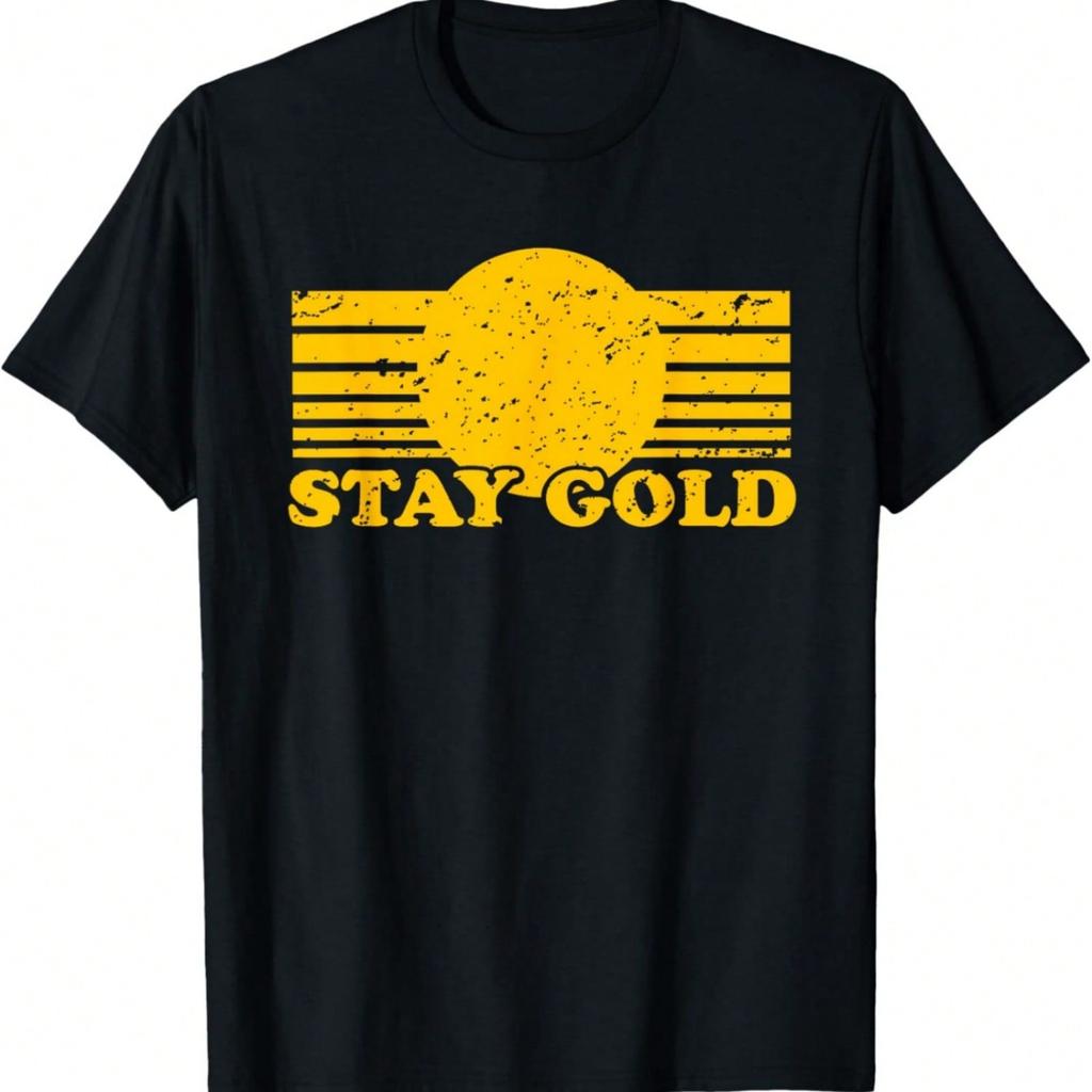 Stay Gold Ponyboy Outsiders Book Movie Novel Retro T-Shirt
