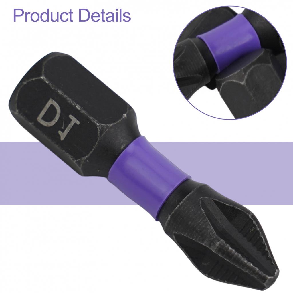 5pcs Batch Head Alloy Steel Black Magnetic Non-slip