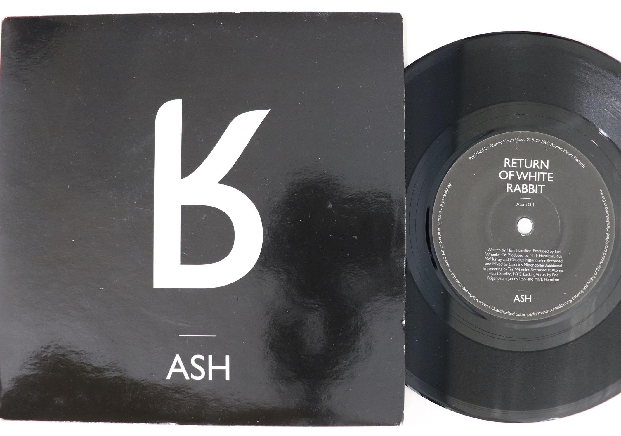 

7inch Record ASH Return Of White Rabbit ATOM001 ATOMIC HEART 2009 UK Rock Used