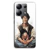 Phone Case - MANIACASE - Xiaomi Redmi Note 13 4G - TPU Silicone - Akira Toriyama Pattern (Kid Goku) - Black