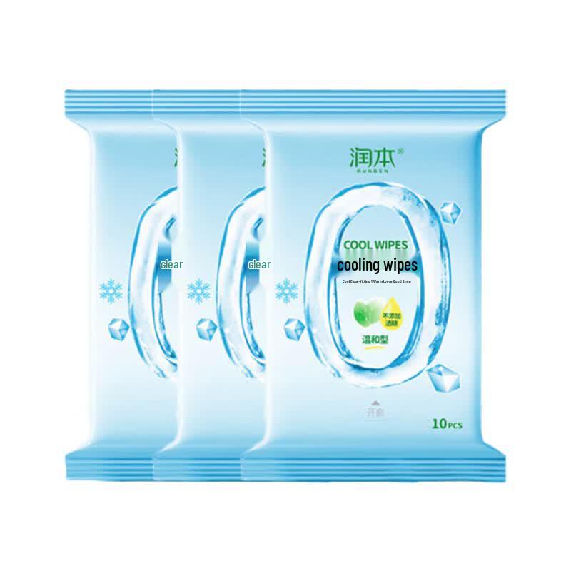 Runben Gentle Cooling Wet Wipes