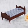 1:12   Wood Small Bed Model in Redwood Color    ature   Furniture