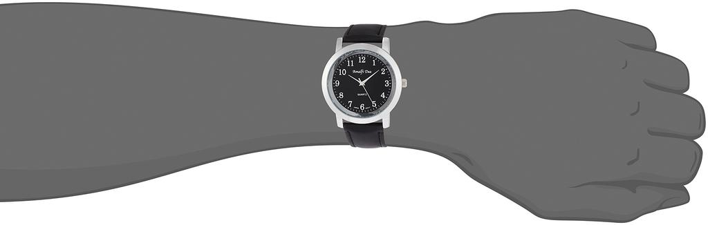Arias Analog Wristwatch with Leather A31M14 Men's Band, Waterproof, Black,