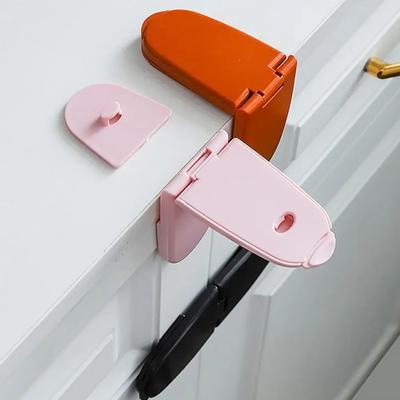 Klämskydd för handskåpslås Självhäftande Säkerhetsskyddslås Användbart Säkerhetslås Baby