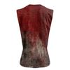 Men's Halloween Printed Sports Button Pocket Sleeveless Vest