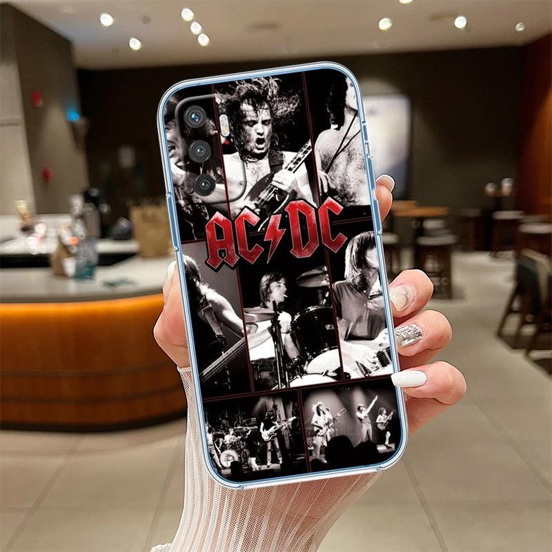 RE1 A-acdc Transparent Phone Case for LG K22 K30 K40 K40S K41 K42 K50 K50S K51 K51S K52 K61 K62 K71 K92 Q60 Q61 V40 V50 V60