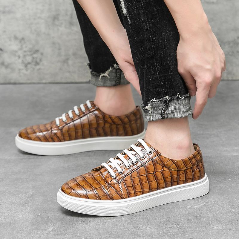 Fashion Men Casual Business Vulcanized Shoes High-quality European American Casual Office Board Shoes Outdoor Walking Shoes Sizes 38-46