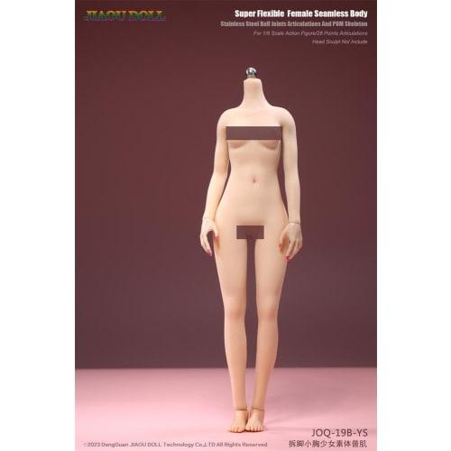 HiPlay JIAOUDOLL 1/6 Scale Super Flexible Female Seamless Figure Body, Super Articulated, Girl-Shaped Body, Small Bust (White Skin, Loli Body Type)