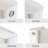 Slim Lidless Kitchen Trash Can