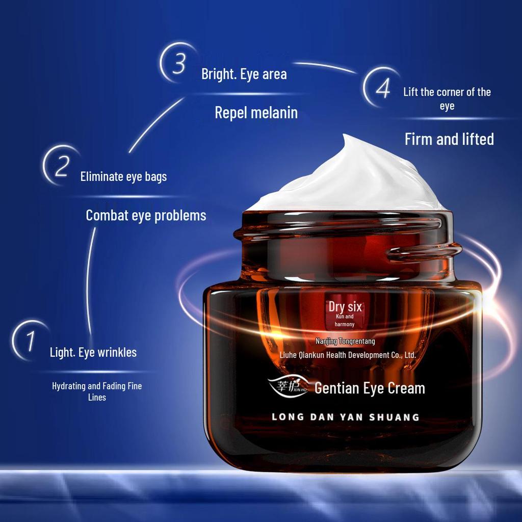 Nantong Gentian Hydrating Anti-Wrinkle Eye Cream - Moisturizing, Nourishing & Firming for Youthful Eyes.