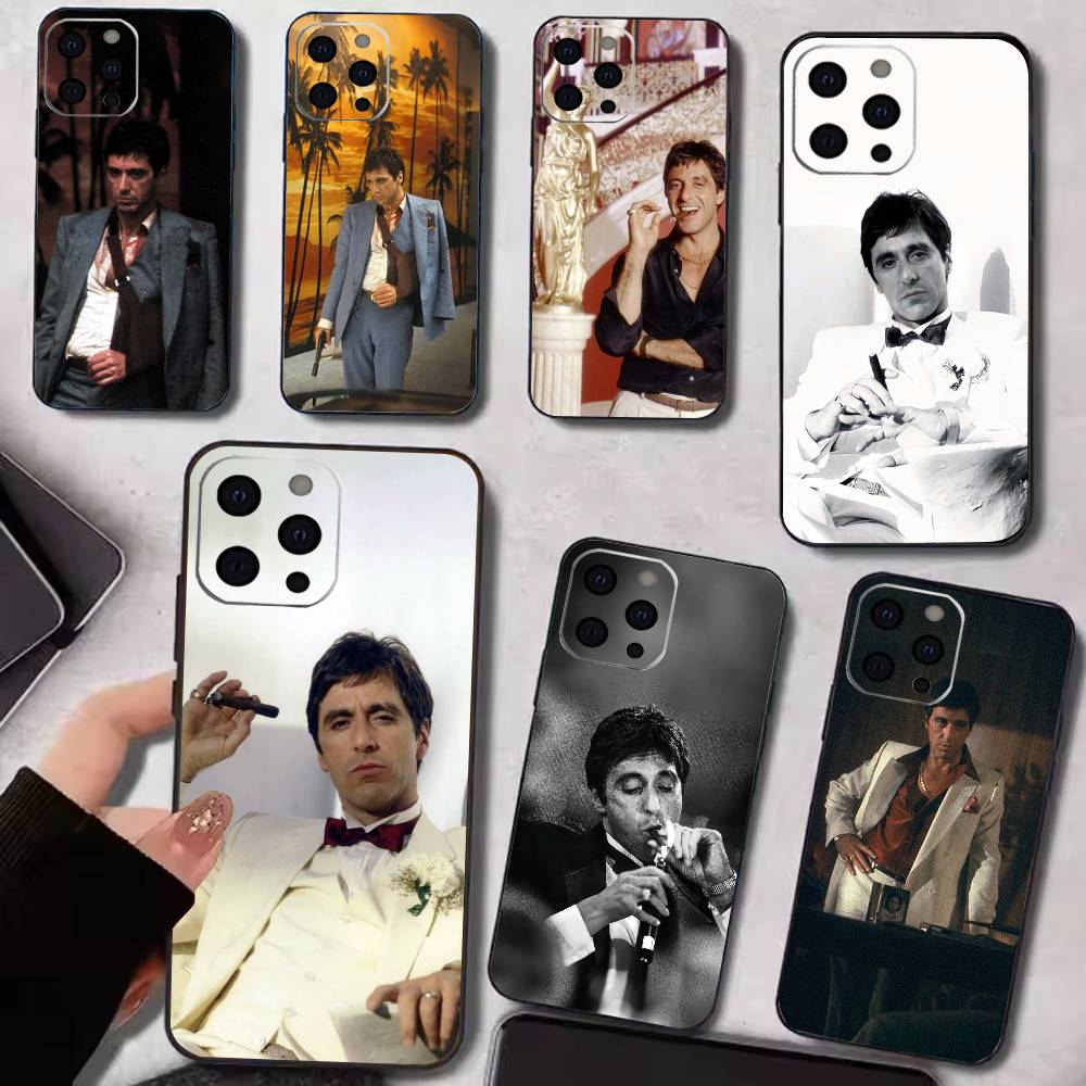 Classic S-Scarface Film Tony Phone Case For iPhone17,16,15,14,13,12,11 Plus,Pro Magnetic For Magsafe Wireless Charging
