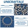 160Pcs 4 Styles 304 Stainless Steel Charms, Ball Charm, Stainless Steel Color, 6~9x3~6mm, Hole: 1.6~1.8mm, 40pcs/style