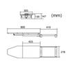 Výsuvné žehlicí prkno s tepelně odolným potahem Žehlení prádla Zatahovací žehlicí prkno Žehlicí stanice pro domácnost Malý pokoj