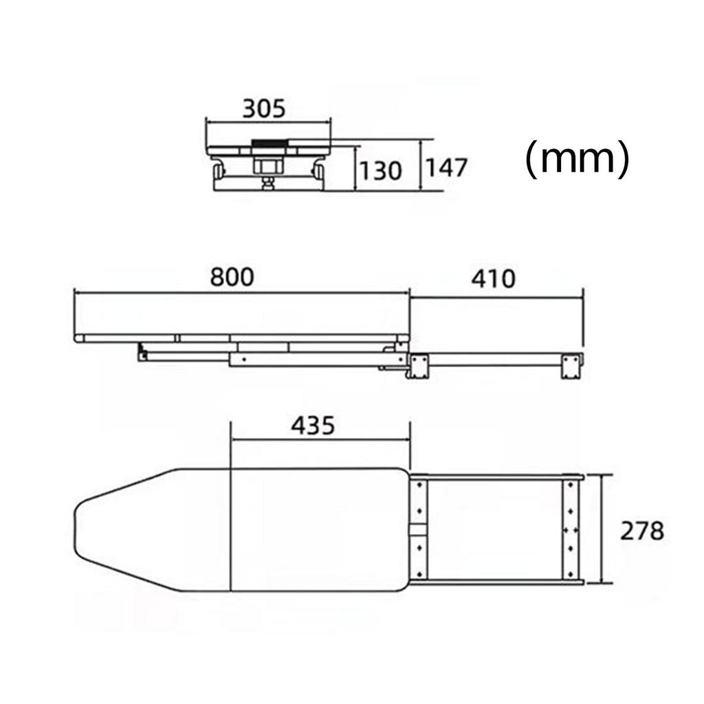 Výsuvné žehlicí prkno s tepelně odolným potahem Žehlení prádla Zatahovací žehlicí prkno Žehlicí stanice pro domácnost Malý pokoj