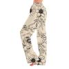 Pantaloni da pigiama da donna, da notte, casual, con coulisse, elastici in vita, comodi, dritti, yoga, larghi