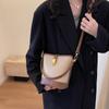 Korean Designer Bucket Bags for Women Fashion PU Leather Solid Color Crossbody Bag Female Elegant Aesthetic Shoulder Handbags