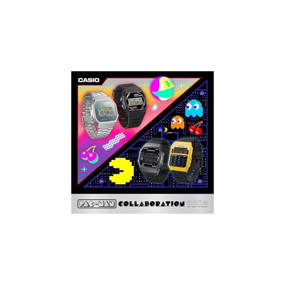 Casio Classic F-91WPC-1AJR Men's Watch Black Biomass Plastic Pac-Man Collaboration