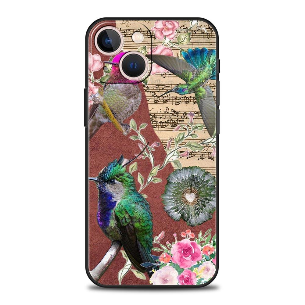 Hummingbird Phone Case For iPhone 16e 15 14 13 12 11 Pro Max XS X XR SE 7 8 Plus Shell iPhone 16 Soft TPU Cover