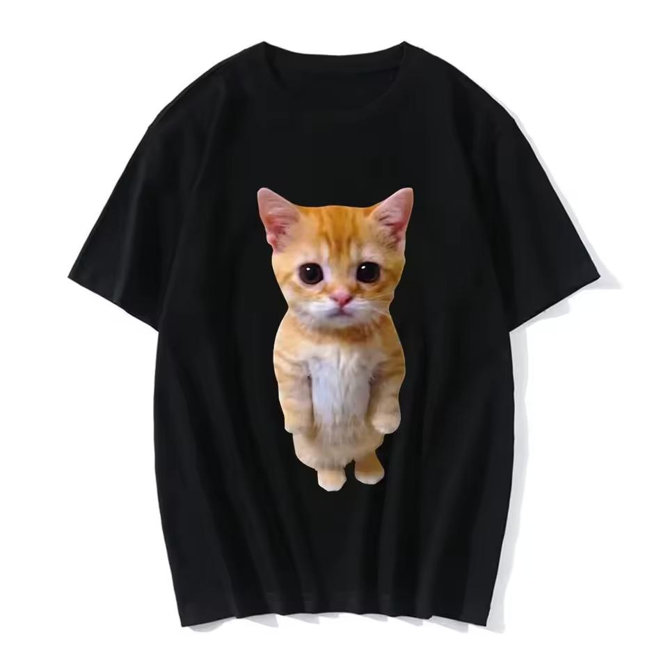 Funny Cat 3D Print Women Casual T shirt Women Men Summer Harajuku T shirts Girl Boy Casual Fashion Clothes
