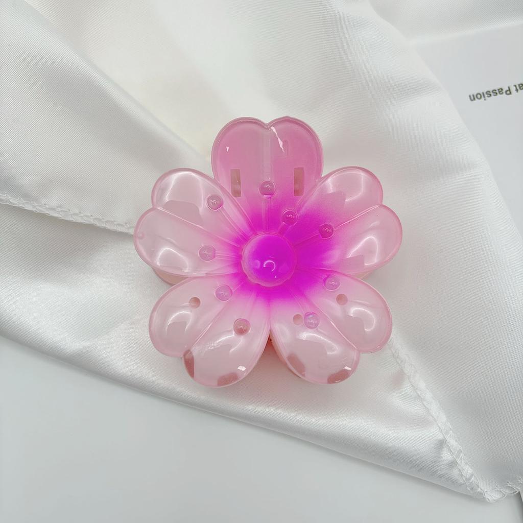 8cm Gradient Flower Hair Clip Women Korean Sweet Hair Claws Crab Clamp Barrettes Girl Hawaiian Headwear Accessories