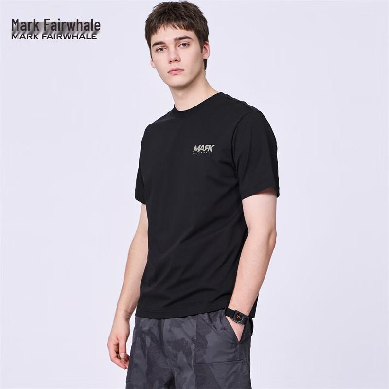 Mark Fairwhale Men's Back Print Round Neck Short Sleeve T-Shirt