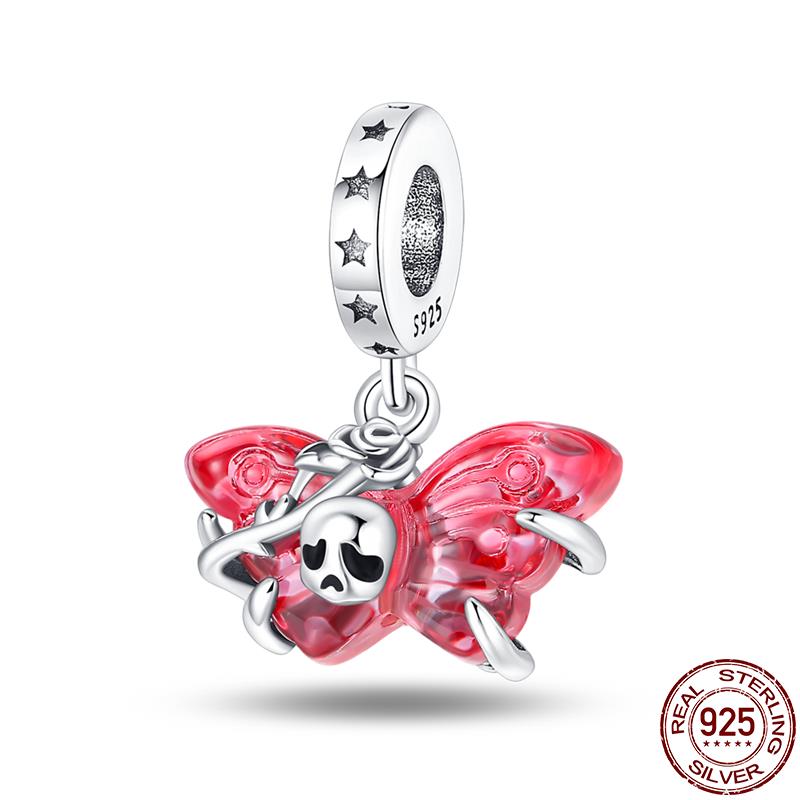 Copper Glow Halloween Series Charms Fit Original Pan Bracelet Diy Beads For Women Birthday Fine Jewelry Gift