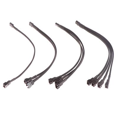 1Pc Fan Splitter Cable 4Pin Adapter Cable 1 To 1 2 3 4 Computer Cpu Fan Splitter Pc Fan Extension Power Cable Accessories