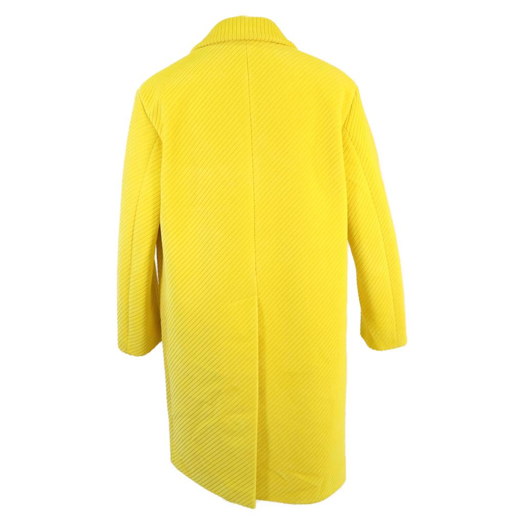 Prada [Domestic Regular] SGB840 Corduroy Long Coat 44 yellowUsed