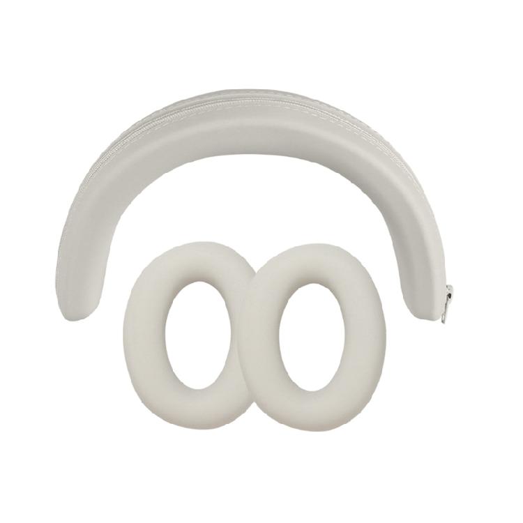 Comfortable Silicone Headband Pad with Ear Muffs Soft Earpads Replacement for Inspire XH1 Headphone белый