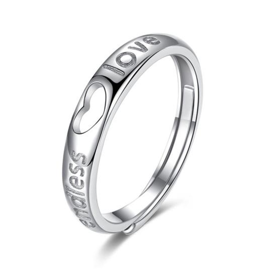 Paar Knöchelring Set Strass Herzform Öffnung Passendes Paarring Set Geburtstagsgeschenk