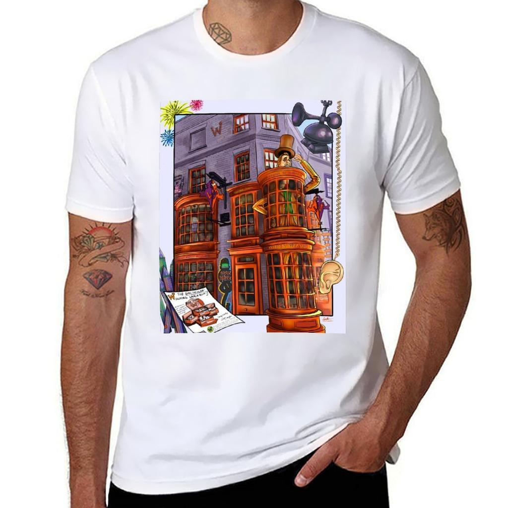Weasleys wizard wheezes TShirt Casual Pattern Print Tee Shirt