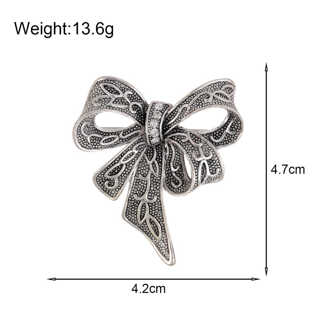 Trendy Female Crystal Bowknot Brooch Luxury Jewelry Brooches for Women Charm Pin Dress Coat Accessories Corsage
