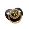 Cross-Border Baby Pacifier with 26 Black Diamond Letters