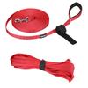 Pettom Long Lead Dog Training Lead Stress Relief Wide Open Walks 2nd Generation (Red, 15m)