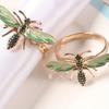 1PC Elegante Serviettenringe Honigbiene Libelle Serviettenschnalle Tischtücherhalter Tischdekoration Tissue Ringe