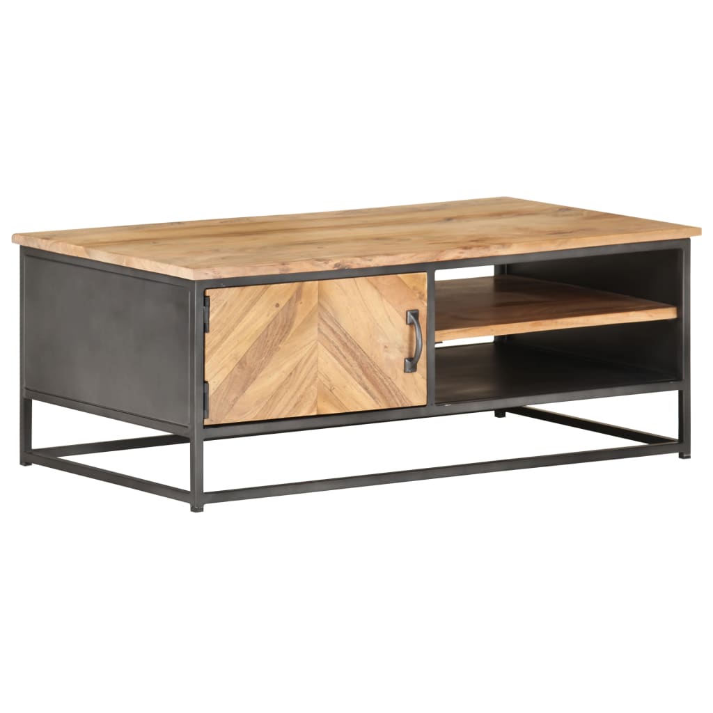Coffee Table 90 X 50 X 35 Cm Solid Acacia Wood