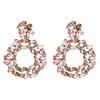 2019 European & American Exaggerated Round Diamond Acrylic Earrings
