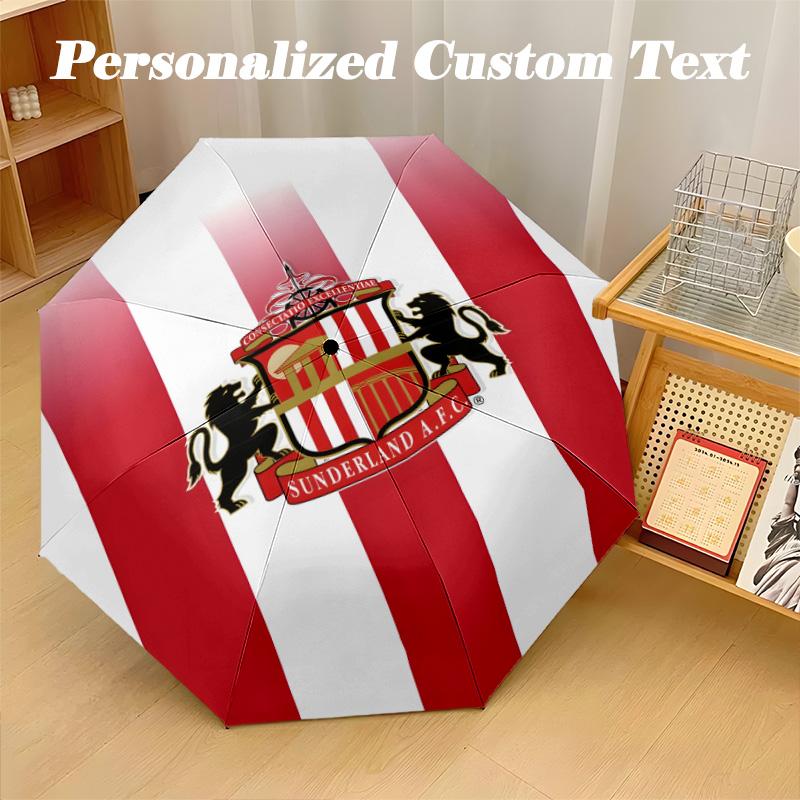 8‑Rib Automatic Umbrella, Sunderland Design Foldable Umbrella for Sun Rain Protection Travel